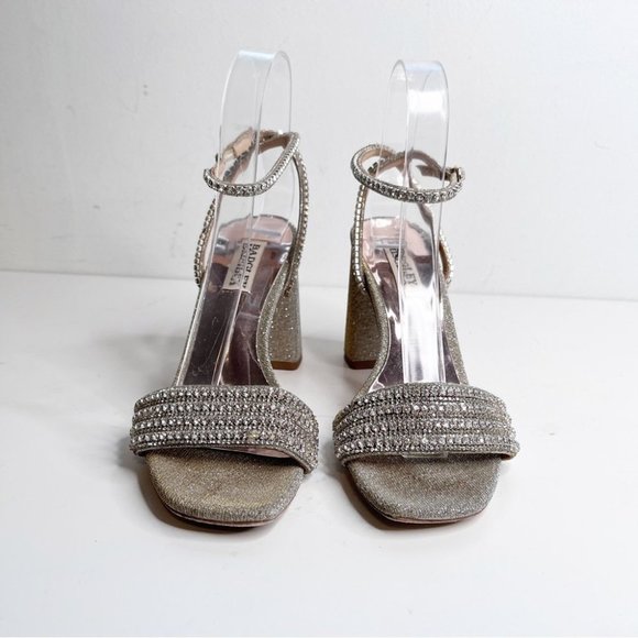 BADGLEY MISCHKA  COLLECTION Becca Sandal in Platino size 7 - Picture 3 of 9